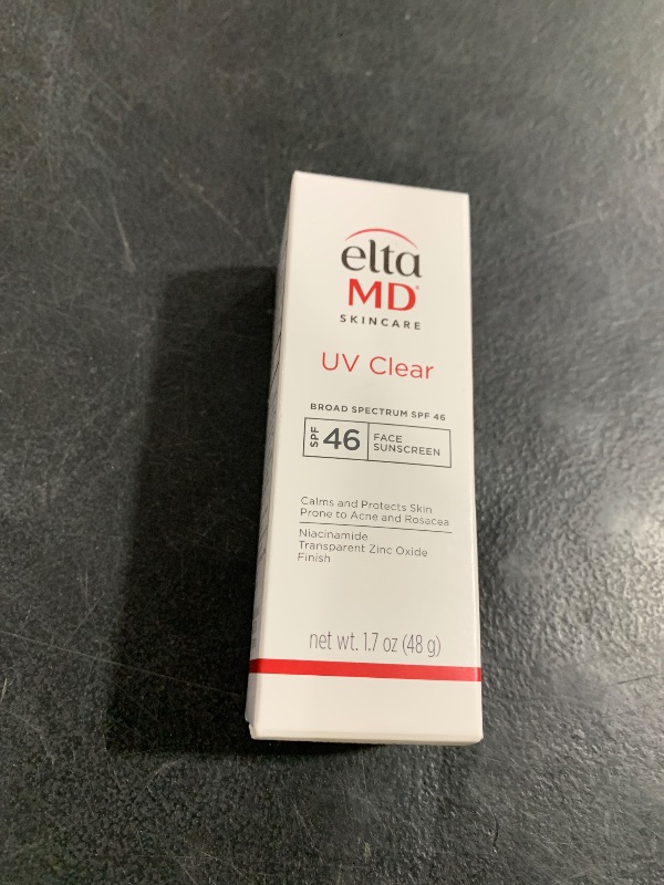 Photo 1 of EltaMD UV Clear Face Sunscreen SPF 46, Oil Free for Face with Zinc Oxide, Dermatologist Recommended Sunscreen Lotion, For Acne-Prone Sensitive Skin, 1.7 oz Pump