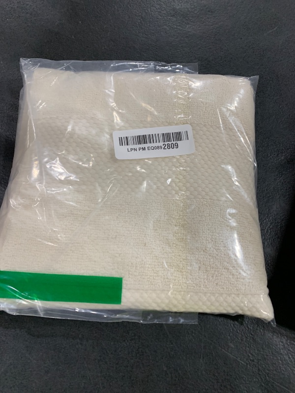 Photo 1 of Lacoste Heritage 100% Supima Cotton Hand Towel, Chalk, 16" x 30" – Highly Absorbent & Quick Drying, Premium Super Soft Bath Towel, Bathroom Essential, Gift for All Occasions, Machine Washable