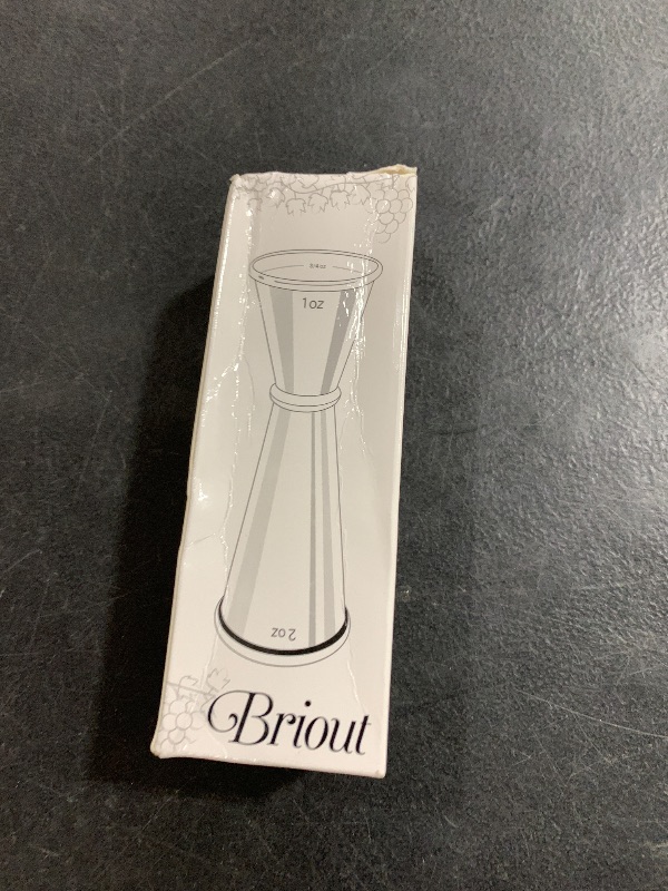 Photo 1 of Briout Jigger for Bartending, Double Cocktail Jigger Japanese Premium 304 Stainless Steel Jigger 2 OZ 1 OZ with Measurements Inside