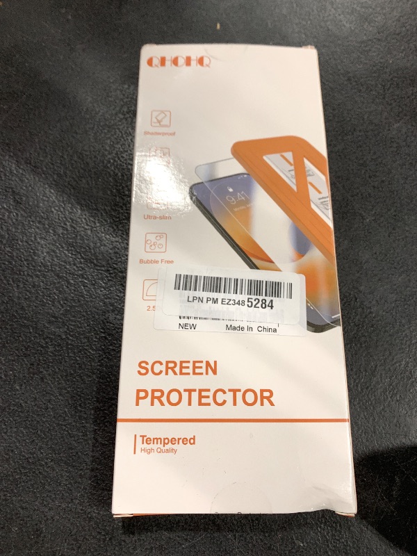 Photo 1 of QHOHQ [1-Second Auto-Install] 3 Pack Screen Protector for iPhone 17 Pro [6.3 Inch] + 1 Set Camera Lens Protector, Shatterproof Tempered Glass, [Military Grade Protection], Anti-Finger, Case Friendly
