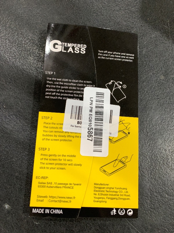 Photo 1 of NEW'C 3 Pack Designed for Samsung Galaxy S25 Screen Protector Tempered Glass, Bubble Free, Ultra Resistant