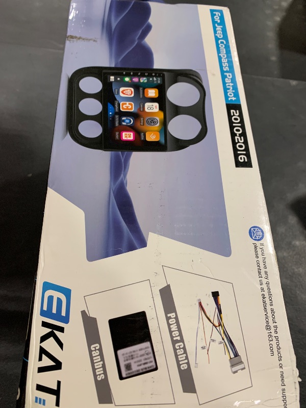 Photo 1 of EKAT Car Radio for Jeep Compass Patriot 2010 2011 2012 2013 2014 2015 2016, [2G+64G] 10.1 inch Android Touch Screen Patriot Stereo, CarPlay/Android Auto/DSP Audio/1080P/SWC/Bluetooth/WiFi