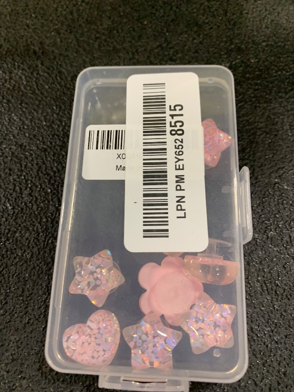 Photo 1 of CIKKITZ 21Pcs Pink Flower Shoe Charms for Clog Sandals, Heart, Star, Pearl Charms Accessories for Girls, DIY Shoe Decoration Charms for Women, Party Favor