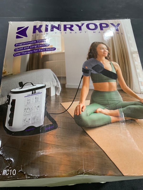 Photo 1 of Cold Therapy Machine with Programmable Timer, Portable-Ice Machine-for-Shoulder-After-Surgery, Shoulder Replacement Recovery System, Cryotherapy Pain Relief w/Compression Pad