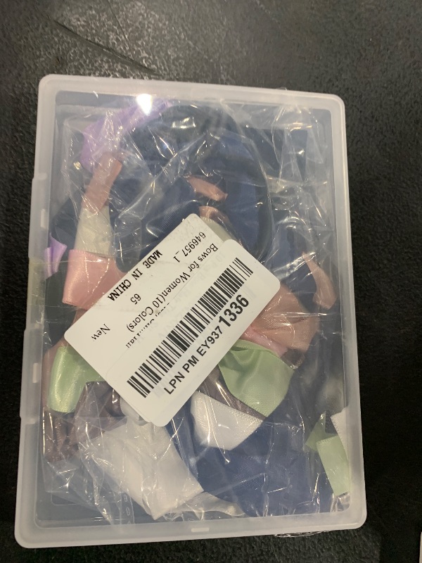 Photo 1 of 10 Pcs Bow Hair Ties, Silky Satin Elastics Hair Scrunchie, Ponytail Holder Accessories, Hair Ties with Bows, Hair Bows for Women(10 Colors)