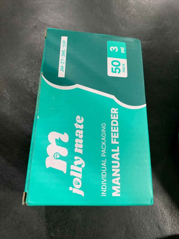 Photo 1 of JollyMate 50 Pack 3ml Syringes for Liquid, 3cc Oral Syringes without Needle with Cap Individually Wrapped for Pet Feeding, Scientific Labs, Measuring Liquids, Oil & Glue Dispenser