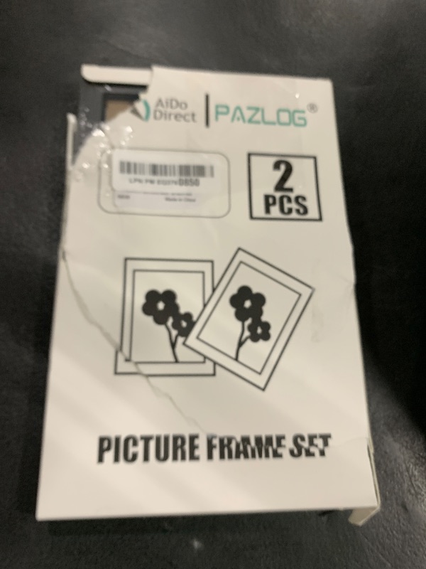 Photo 1 of PAZLOG 2 Pack 3.5X5 Black Picture Frames Made of Solid Wood and High Definition for Wall Decor or Table Stand Top Black Picture Frame Display 3.5 by 5 Frame Vertically or Horizontally as 5x3.5