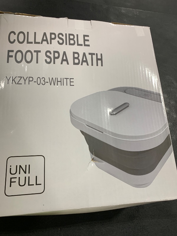 Photo 1 of UNIFULL Collapsible Foot Spa Bath with Heat and Massage Rollers, Bubble, Foot Pedicure Kit, Temperature Control, Red Light, Pedicure Foot Spa, Foot Bath
