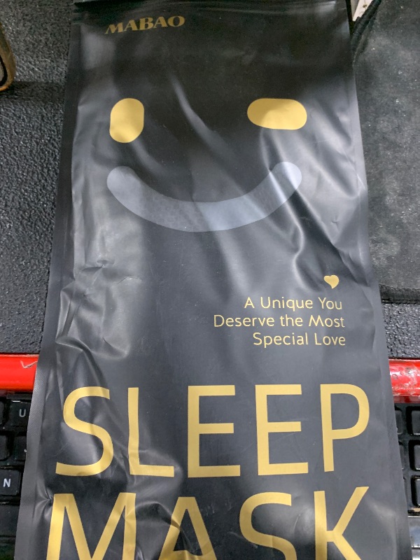 Photo 1 of MABAO Sleep Mask for Side Sleeper, Eye Mask for Sleeping Women Men, 3D Contoured Cup No Eye Pressure 100% Light Blocking Sleeping Mask with Adjustable Strap Night Blindfold Flight, Travel, Nap, Black