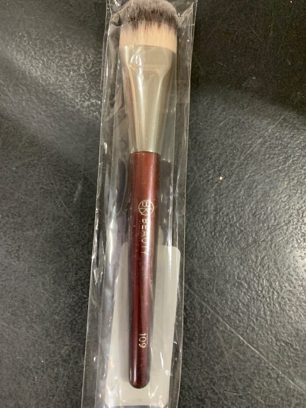 Photo 1 of BK BEAUTY BRUSHES - 109 MINI CONTOURED FOUNDATION - Face Brush for Liquid or Cream Foundations - Bronzer, Blush & Highlighter Makeup Brush