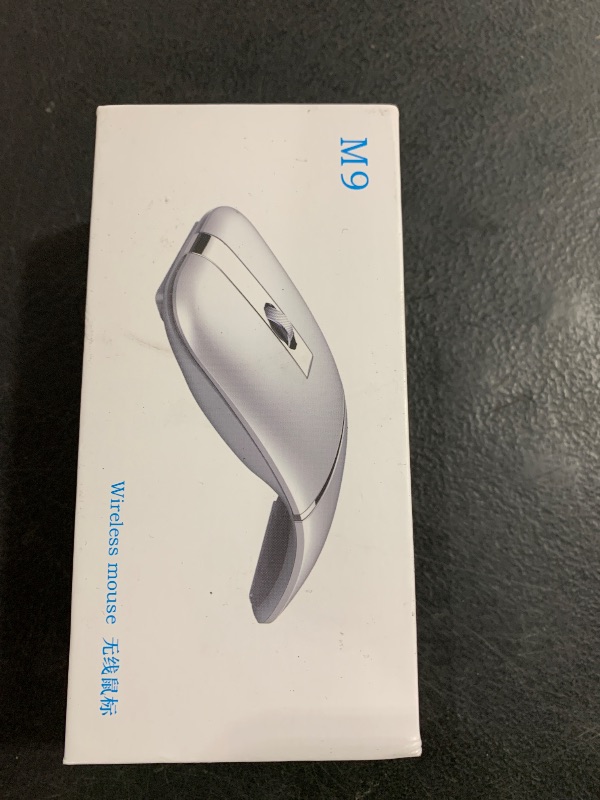 Photo 1 of Bluetooth Wireless Arc Travel Mouse, Dual Model (2.4G+BT5.1) Rotating Foldable Mouse for Microsoft, Rechargeable Slim Portable Mice for Laptop, Notebook, PC, MacBook, Chromebook, Lenovo - Black