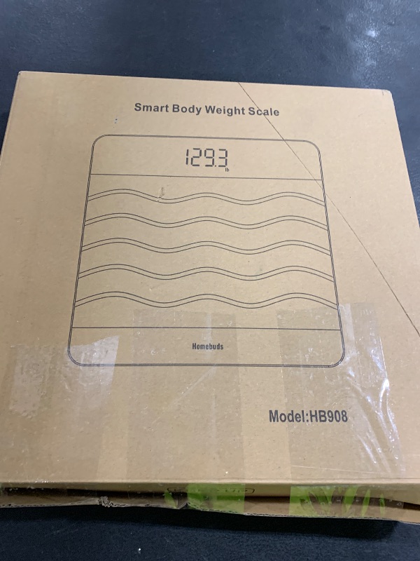 Photo 1 of Homebuds 600lb Digital Bathroom Scale for Body Weight and BMI Via Smart APP, High Accuracy in 0.1lb Assured by Weighing Professional Since 2001, 8mm Tempered Glass, Extra Large LED Display, Black
