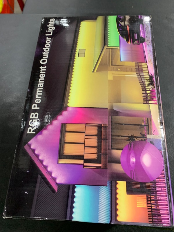 Photo 1 of MuliVid 300Ft Permanent Outdoor Lights,Smart RGB Outdoor Lights with Remote APP Control, IP67 Waterproof Outside Light for House for Daily, Garden, TV Backlights, Christmas Decor