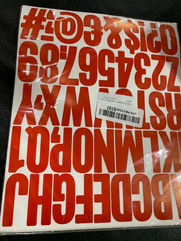 Photo 1 of 1400 Pcs 28 Sheets 2 Inch Letter and Number Stickers Self Adhesive Vinyl Waterproof Mailbox Numbers Stickers for Scrapbooking Crafts?Mailbox,Window,lockers, Home,Craft, Arts, DIY (Red)