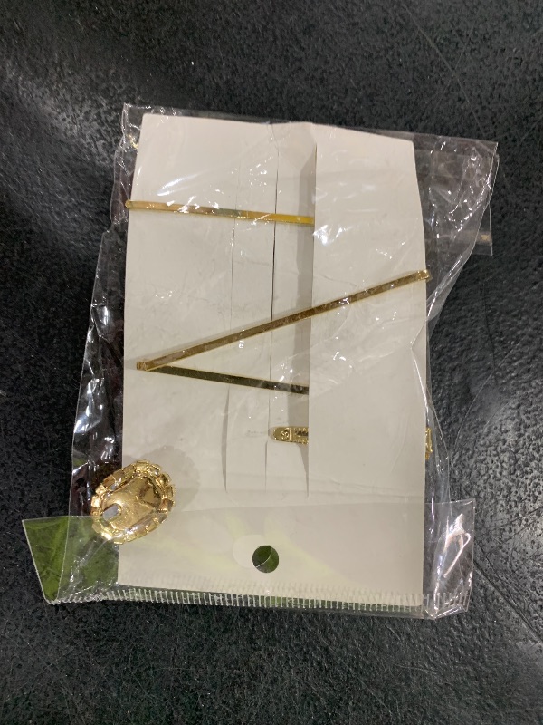 Photo 1 of 4PCS Vintage Green Crystal Pearl Gold Bobby Pins Decorative Hair Slides Clips Accessories Women