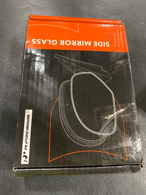 Photo 1 of A-Premium Right Passenger Side Heated Mirror Glass with Backing Plate - Compatible with Ford Fiesta 2011-2019 - Exterior Side View Convex Mirror with Spotter Glass