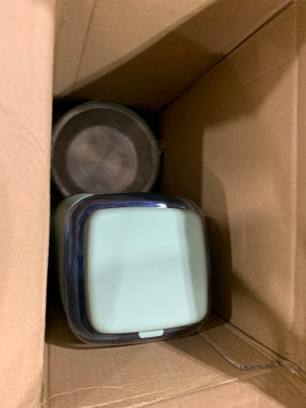 Photo 1 of 1 Pack Automatic Cat Feeder and Stainless Steel Water Dispenser, Gravity Dog Waterer Set Food Feeder and Waterer Set for Small Medium Kitten Puppy Pets(1 Gallon x 2, Green)