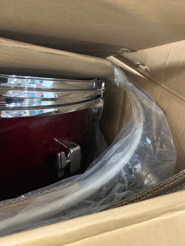 Photo 1 of Pearl Roadshow Drum Set 5-Piece Complete Kit with Cymbals and Stands, Wine Red (RS525WFC/C91)
