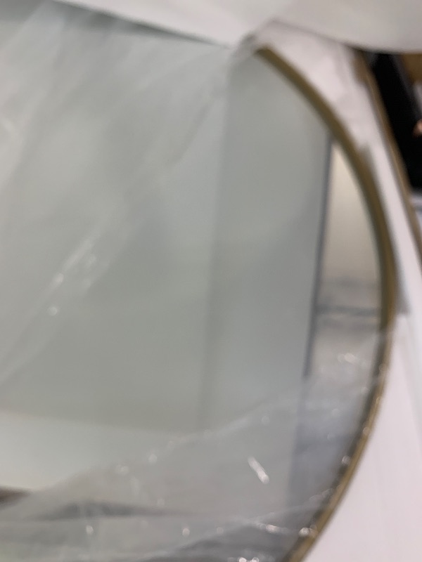 Photo 1 of 48 Inch Large Round Mirror Gold, Metal Framed Oversized Bathroom Wall Circle Mirror | Huge Modern Vanity Mirror, Bathroom Mirrors for Over Sink, Bedroom, Living Room, Decor Entryway