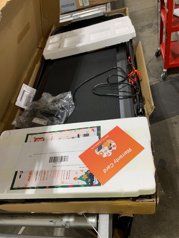 Photo 1 of Acezoe Walking Pad Under Desk Treadmill with Incline, 2 in 1 Foldable Treadmills for Home Small Office, 300 lbs Capacity, Portable Compact Walking Treadmill with Remote Control, LED Display and Apps
