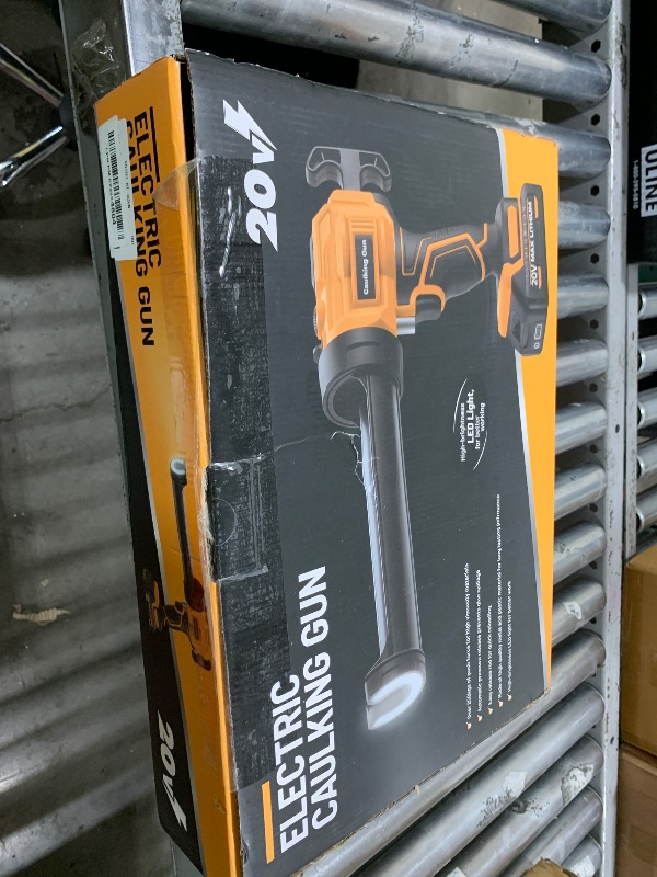 Photo 1 of THIS HILL 10oz /300ml Electric Caulking Gun,20V Battery Powered Caulk Gun w/Two 2.0Ah Battery,4 Speeds,9Pcs Silicone Caulking Tools,Dripless Caulking Gun for Sealing&Filling