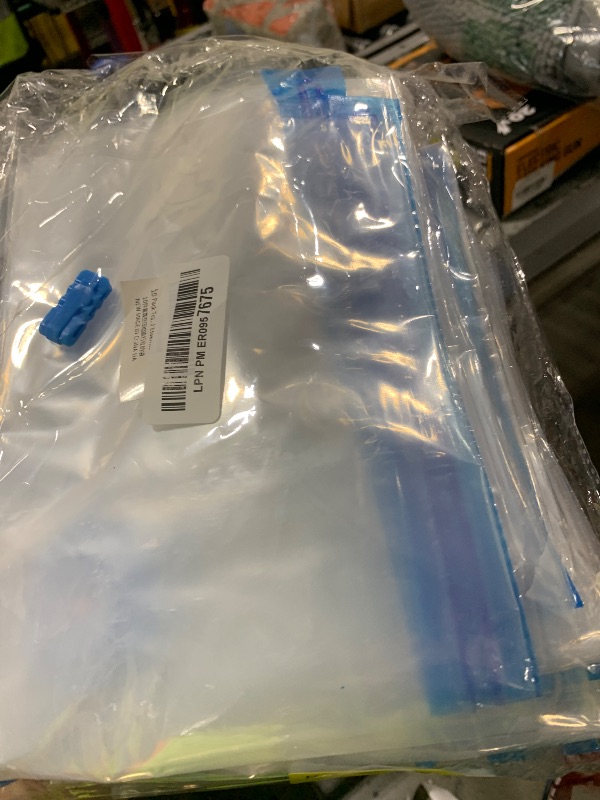Photo 1 of 10 Pack Travel Vacuum Storage Bags With Electric Pump, Vacuum Seal Bags for Clothing, Vacuum Sealer Bags for Luggage, Travel Essentials