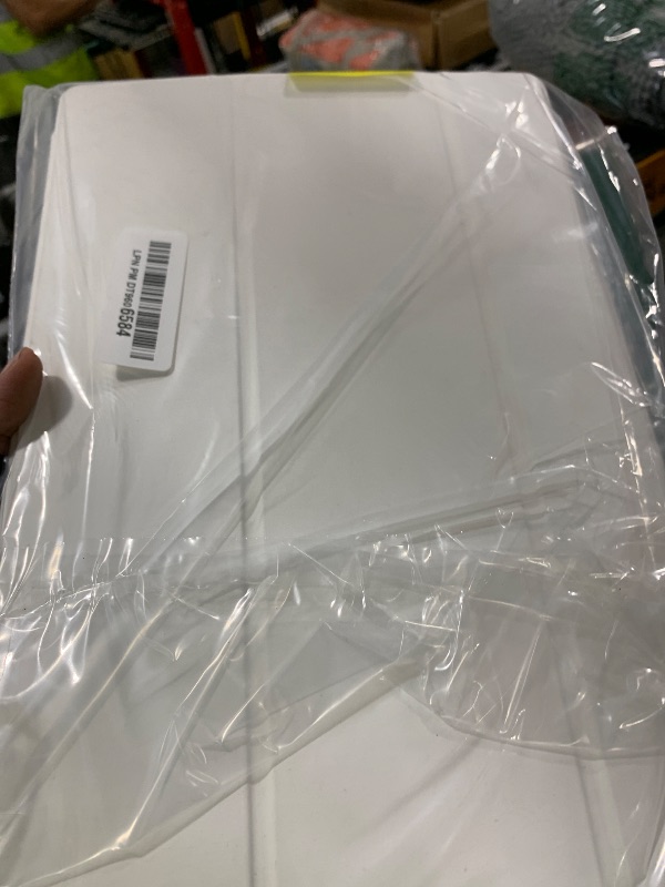 Photo 1 of JETech Case for Samsung Galaxy Tab S10 Ultra/Tab S9 Ultra 14.6-Inch with S Pen Holder, Clear Transparent PC Back, Shockproof Tri-Fold Stand Tablet Cover, Auto Wake/Sleep (White)