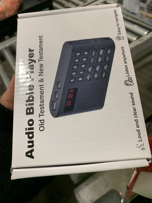 Photo 1 of Ablefector Audio Bible Player for Seniors, King James Version New & Old Testimony Preloaded Talking Bible, Rechargeable, Clear Sound Audible Bible, KJV Audio Bible Gift for Elderly