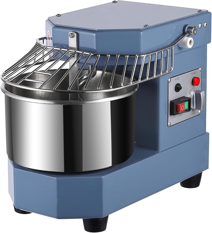 Photo 1 of Garvee Commercial Dough Mixer 8.5 QT, 450W Dual Rotating Dough Kneading Machine with Food-grade Stainless Steel Bowl, Security Shield & Timer, Electric Spiral Mixer for Restaurant Bakery Pizzeria
