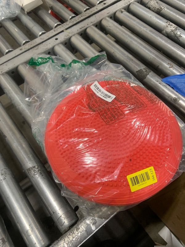 Photo 1 of Libima 4 Pcs Wiggle Seat Inflated Wobble Cushion for Sensory Kid 13 Inches Balance Disc Flexible Seating for Classroom Sensory Pad for Chair Wiggle Cushion with Needle Pump(Red Blue)