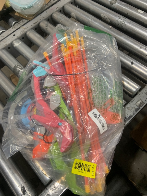Photo 1 of 2 Pack Bow and Arrow Set for Kid, LED Light Up Archery Toy with 20 Suction Cup Arrows & 2 Quiver, 2 Score Target, Indoor Outdoor Activity for 6 7 8 9 10 11 12 Year Old Boy Girl Gifts