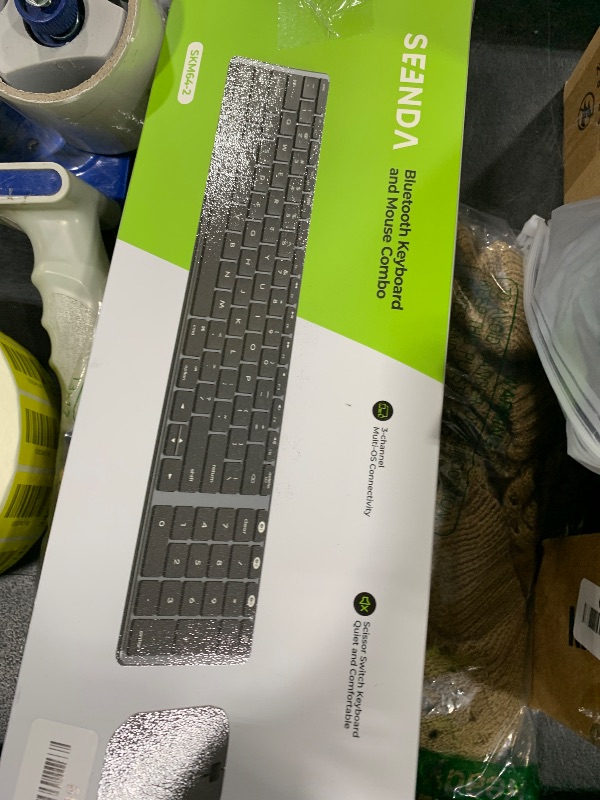 Photo 1 of seenda Bluetooth Keyboard and Mouse for Mac, SKM64-2 Multi-Device Rechargeable Slim Wireless Keyboard Mouse Stainless Steel Full Size, Compatible with MacBook Pro/Air, iPad, Mac - Space Gray