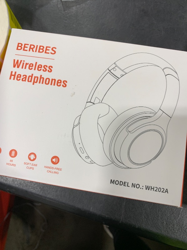 Photo 1 of BERIBES Bluetooth Headphones Over Ear, 65H Playtime and 6 EQ Music Modes Wireless Headphones with Microphone, HiFi Stereo Foldable Lightweight Headset, Deep Bass for Home Office Cellphone PC Ect.