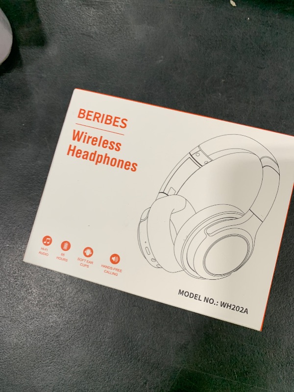 Photo 1 of BERIBES Bluetooth Headphones Over Ear, 65H Playtime and 6 EQ Music Modes Wireless Headphones with Microphone, HiFi Stereo Foldable Lightweight Headset, Deep Bass for Home Office Cellphone PC Ect.