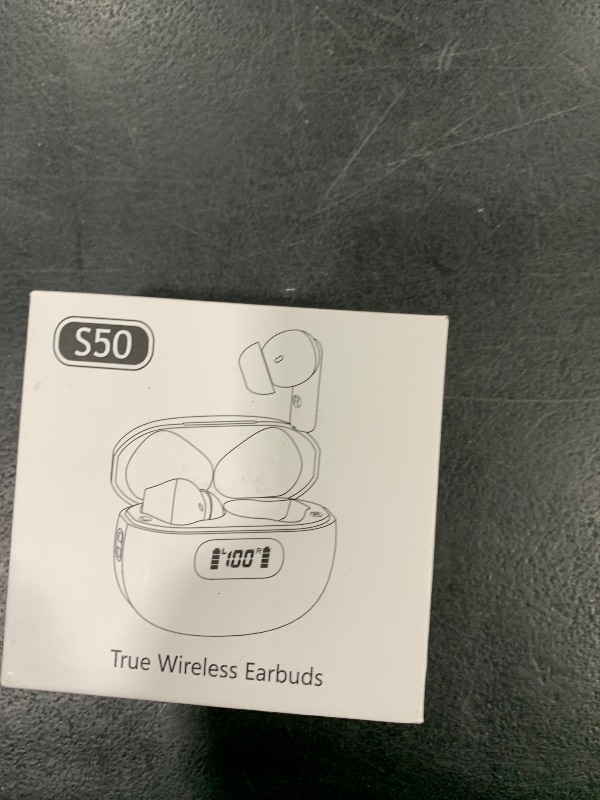 Photo 1 of Wireless Earbuds, Bluetooth 5.3 Headphones LED Power Display, 2025 New Wireless Earphones, 4 ENC Noise Cancelling Mic, HiFi Stereo, 48H Playtime Mini Case IP7 Waterproof for Sport Walk