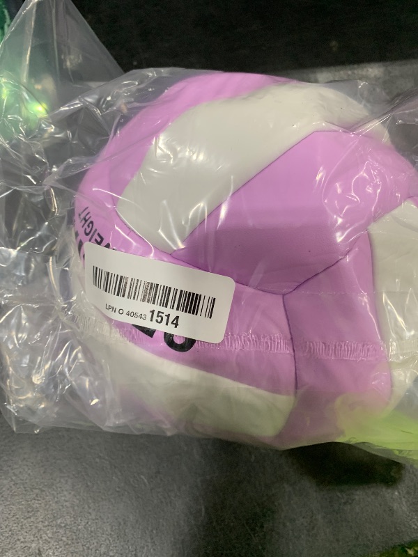 Photo 1 of Magicorange Volleyball, 1 Pack Official Size 5 Soft Touch Recreational Volleyballs- PU Leather Indoor Outdoor Volleyballs for Beach Play, Game,Gym,Training -Includes Ball Pump (Purple)