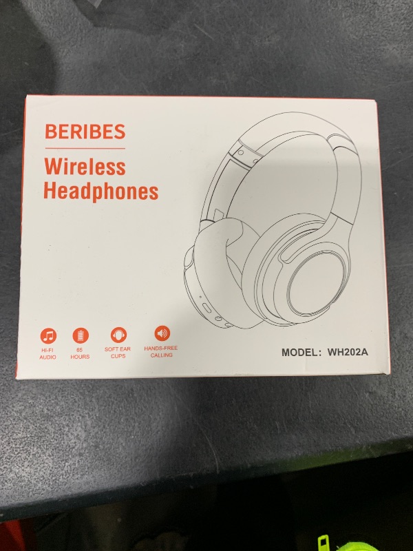 Photo 1 of BERIBES Bluetooth Headphones Over Ear, 65H Playtime and 6 EQ Music Modes Wireless Headphones with Microphone, HiFi Stereo Foldable Lightweight Headset, Deep Bass for Home Office Cellphone PC Ect.
