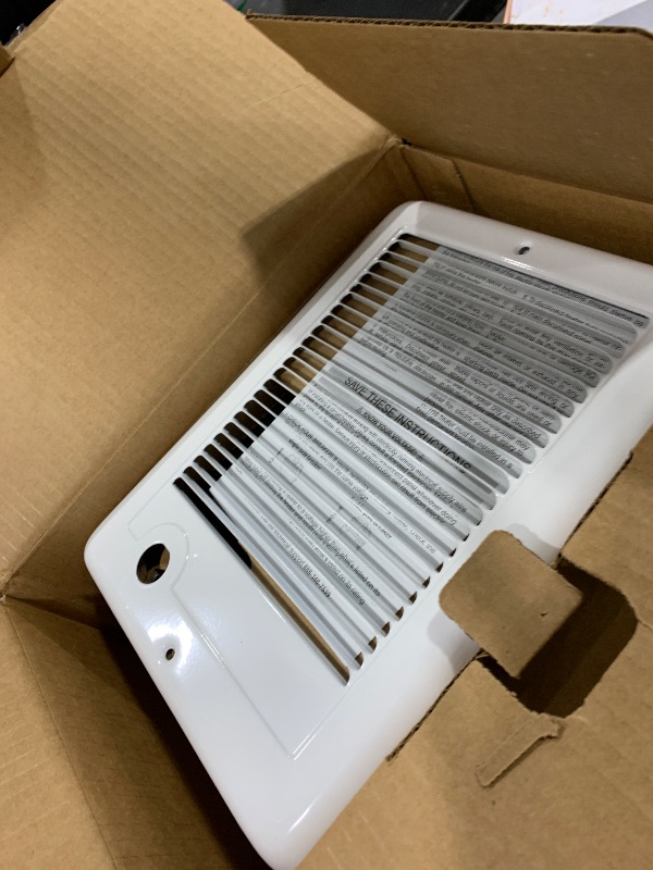 Photo 1 of Cadet Com-Pak Electric Wall Heater Complete Unit with Thermostat (Model: CSC152TW, Part: 67506), 5120/3840 BTU, 240/208 Volt, 1500/1125 Watt, White