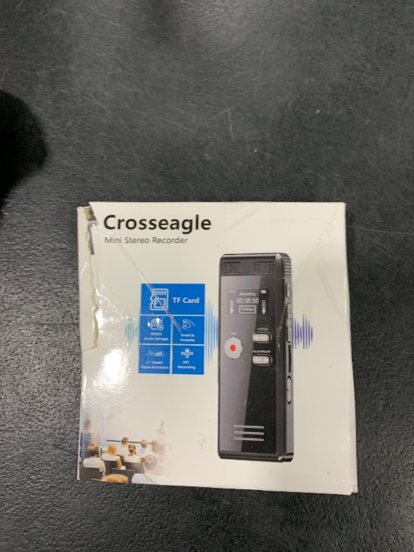 Photo 1 of 64GB Digital Voice Activated Recorder with Playback - 4552 Hours Audio Recording Device, 3072Kpbs HD Dual MIC Tape Recorder Device for Lecture A-B Repeat, MP3 Player,?64GB TF Card Included?