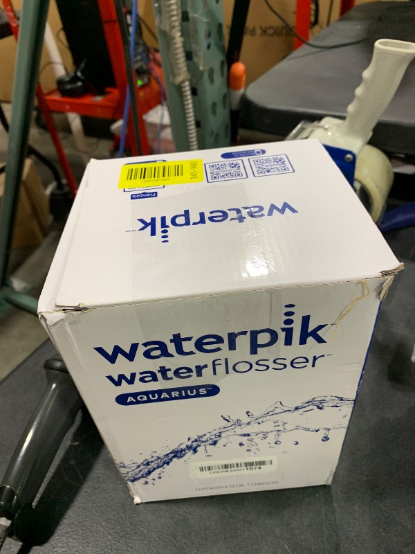 Photo 1 of Waterpik Aquarius Water Flosser For Teeth Cleaning, Gums, Braces, Dental Care, Electric Power With 10 Settings, 7 Tips For Multiple Users And Needs, ADA Accepted, White WP-660, Packaging May Vary