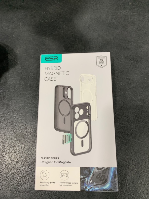 Photo 1 of ESR for iPhone 17 Pro Max Case, Camera Control, Compatible with MagSafe, Shockproof Military-Grade Protection, Magnetic Phone Case for iPhone 17 Pro Max, Classic Hybrid Case, Clear