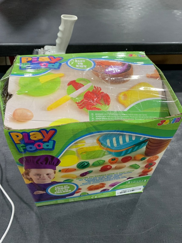 Photo 1 of JOYIN Educational Toys Play Food Set for Toddlers, Cutting Food for Preschool Activities, Pretend Play Kitchen Accessories, Learning Toys, Color Sorting Set for Boys & Girls, Gifts for Christmas
