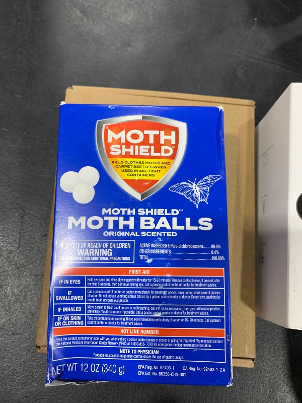 Photo 1 of Moth Shield Moth Ball Traps for Clothes, Furniture, Carpet and Pantry Moths, 12 Ounce Box (Original Scented, 12 Ounce (1 Pack)