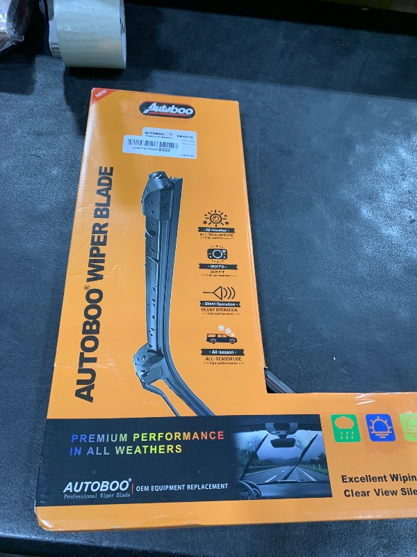 Photo 1 of AUTOBOO 26" and 19" Windshield Wipers Blades (Pack Of 2),OEM Quality Premium All-Seasons Wiper blades,Stable and Quiet Armor wiper blades