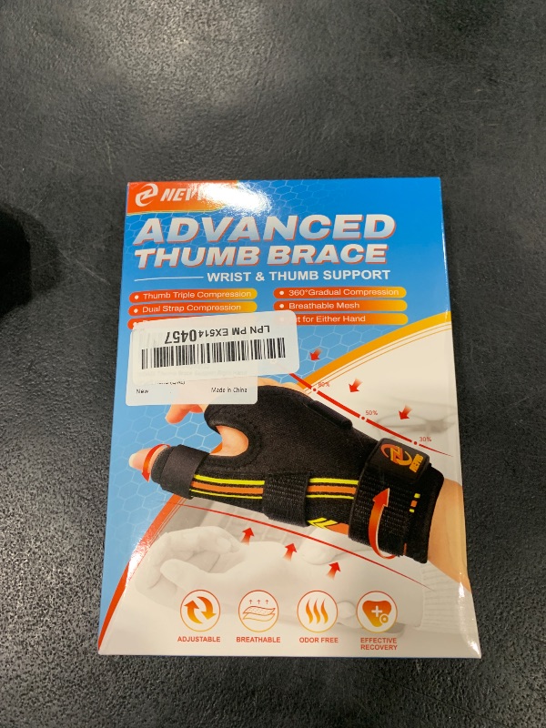 Photo 1 of NEVVIS Thumb Brace Right/Left Hand: Ergonomic Thumb Splint, Thumb Spica Splint Right Hand with Wrist Support for Arthritis, De Quervains Tenosynovitis Brace, CMC Joint, Tendonitis, Either Hand