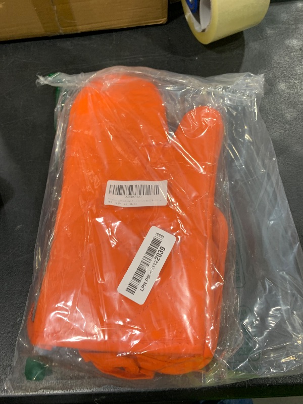 Photo 1 of Oven Mitts and Pot Holders 4 pcs Set,High Heat Resistant 500 Degree Extra Thicken Long Kitchen Cotton Oven Glove for Cooking (12 Inch,Orange)…