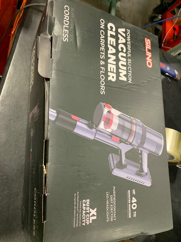 Photo 1 of Cordless Vacuum Cleaner 250W/25Kpa, Stick Vacuum Cleaners for Home with 40 Mins Max Runtime Rechargeable Powerful Suction Handheld Vacuum for Home, Hard Floor, Carpet, Shutters, Pet Hair, Car