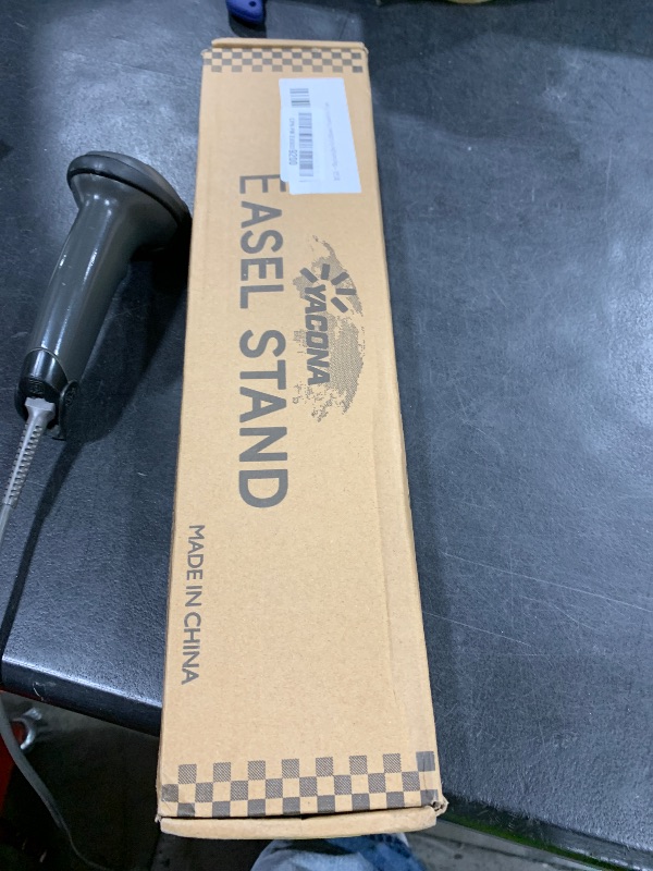 Photo 1 of 47" Gold Easel Stand for Wedding Signs, 4-Tier Height Metal Standing Easel with Adjustable Chain, Heavy Duty Art Easel for Painting, Wedding Sign, Party, Posters & Commercial Display