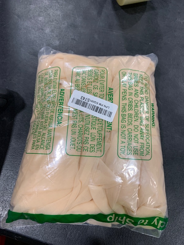 Photo 1 of 10x10ft Champagne Tulle Backdrop Curtain with Lights String for Parites, Sheer Backdrop Curtains for Wedding Baby Shower Birthday Party Photo Shoot Decorations