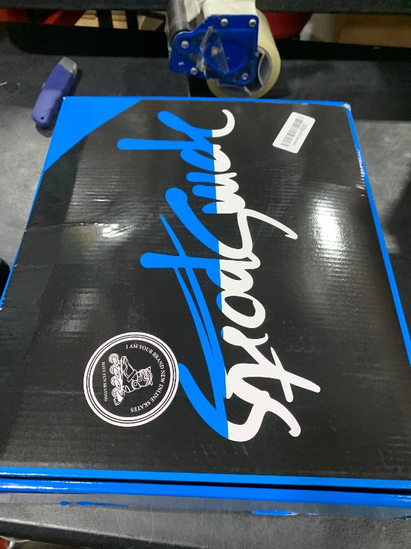 Photo 1 of 2PM SPORTS Vinal Inline Skates for Girls Boys Kids Ages 5-8 8-12 with Adjustable Illuminating Wheels, Inline Roller Skates for Youth Women Men - Red Medium